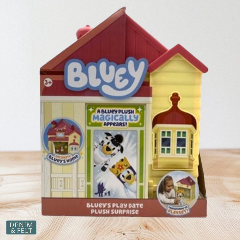Bluey Play Date Plush Surprise House Set with Plush & Stickers Playset‎ NEW - Picture 8 of 15